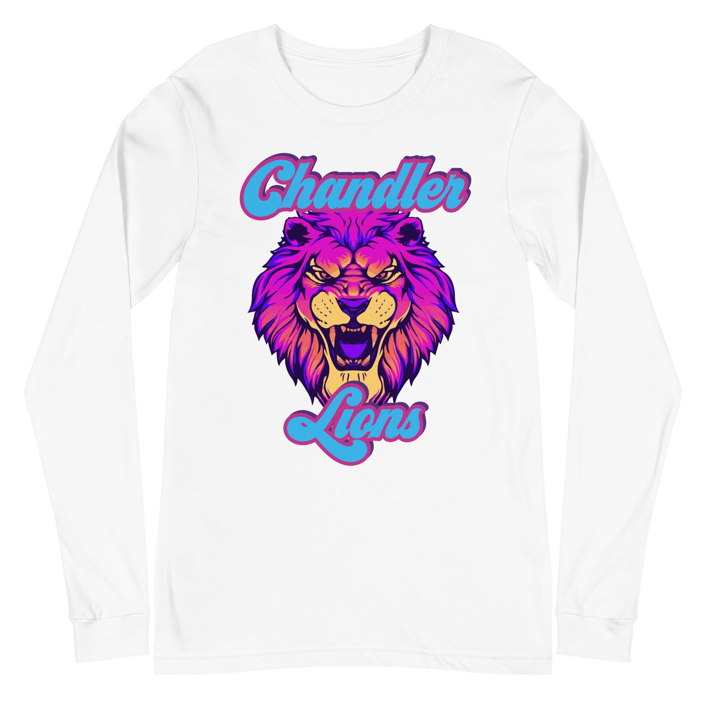 Lions Unisex Long Sleeve Tee (Neon Retro)