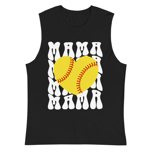 Baseball Mama Muscle Shirt