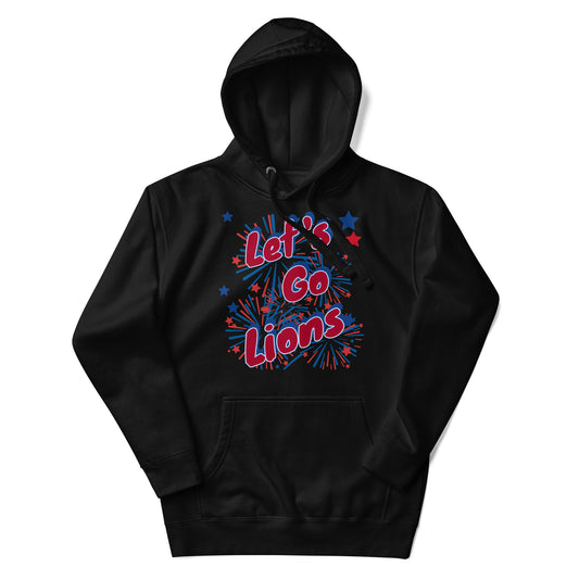 Lions Unisex Hoodie (Fireworks)