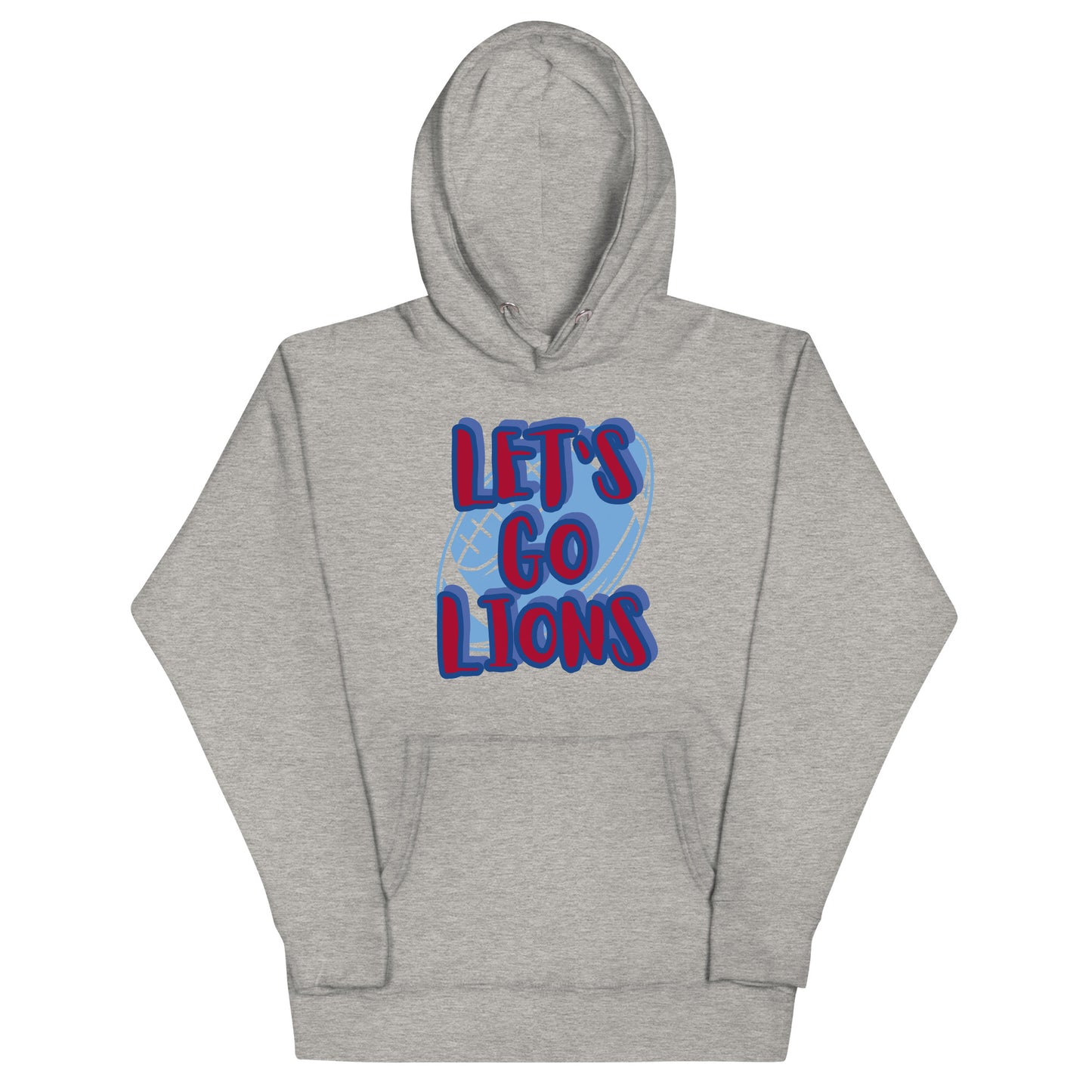 Lions Unisex Hoodie (Lets Go Football)