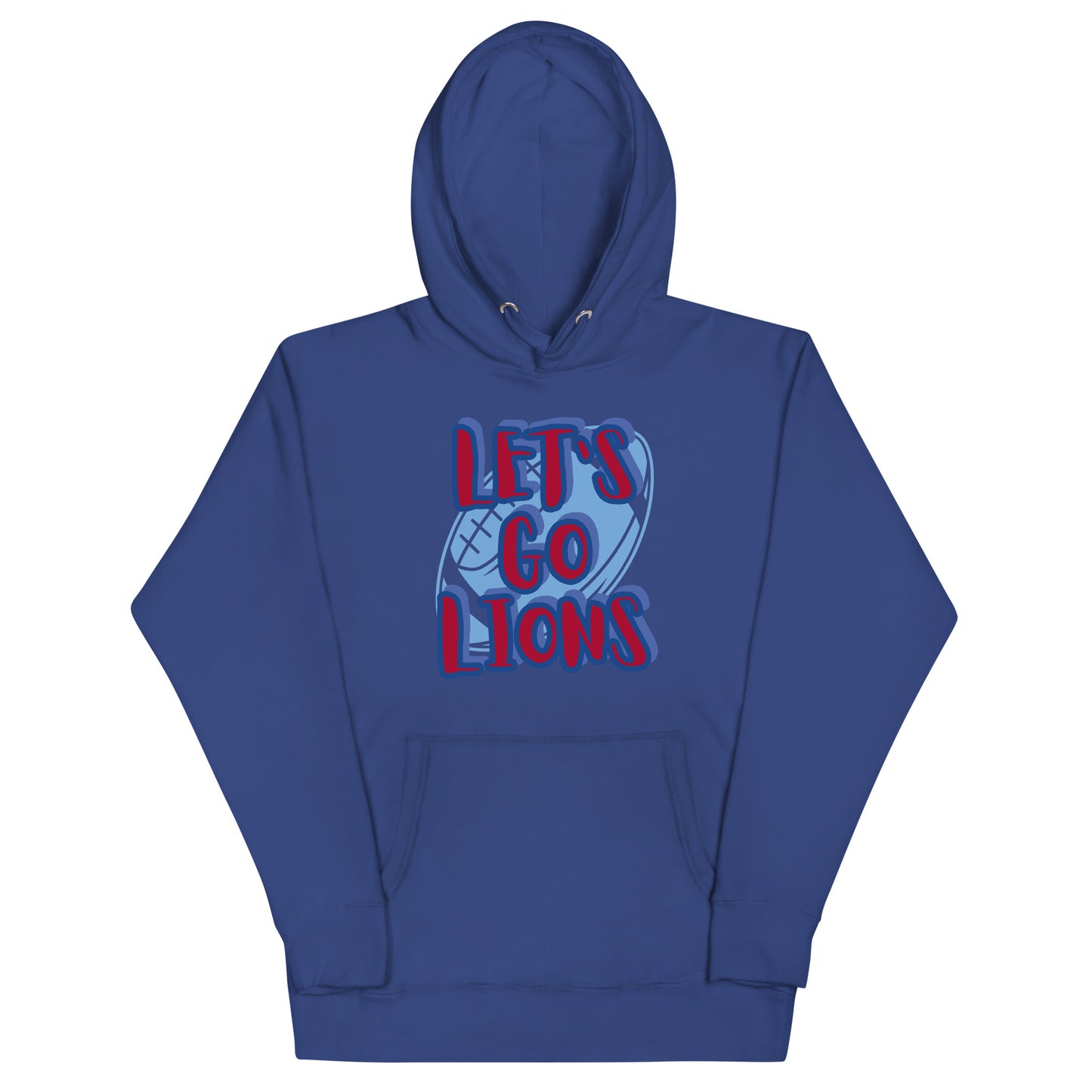 Lions Unisex Hoodie (Lets Go Football)