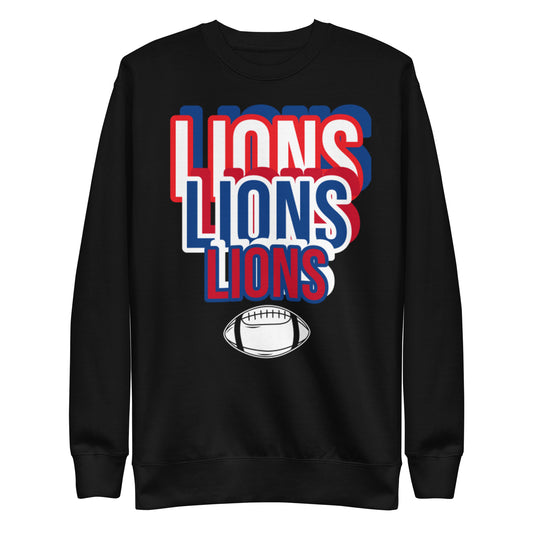 Lions Unisex Premium Sweatshirt (spellout)