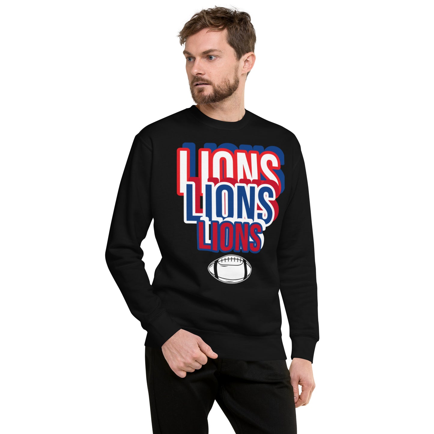 Lions Unisex Premium Sweatshirt (spellout)