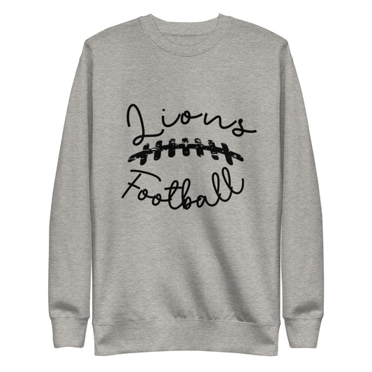 Lions Unisex Premium Sweatshirt (Cursive Football)