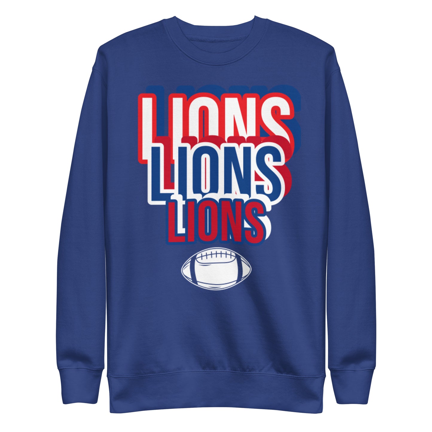 Lions Unisex Premium Sweatshirt (spellout)