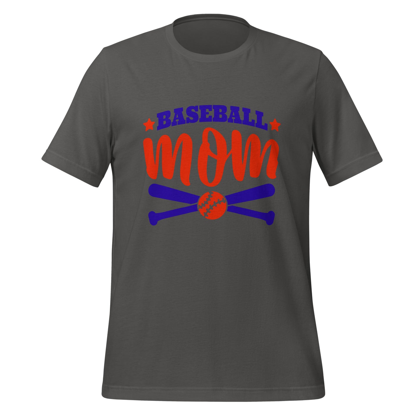 Baseball Mama Unisex t-shirt (Red and Royal)