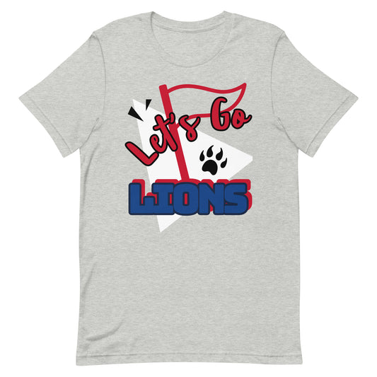 Lions Unisex T-shirt (Flag Lets Go)