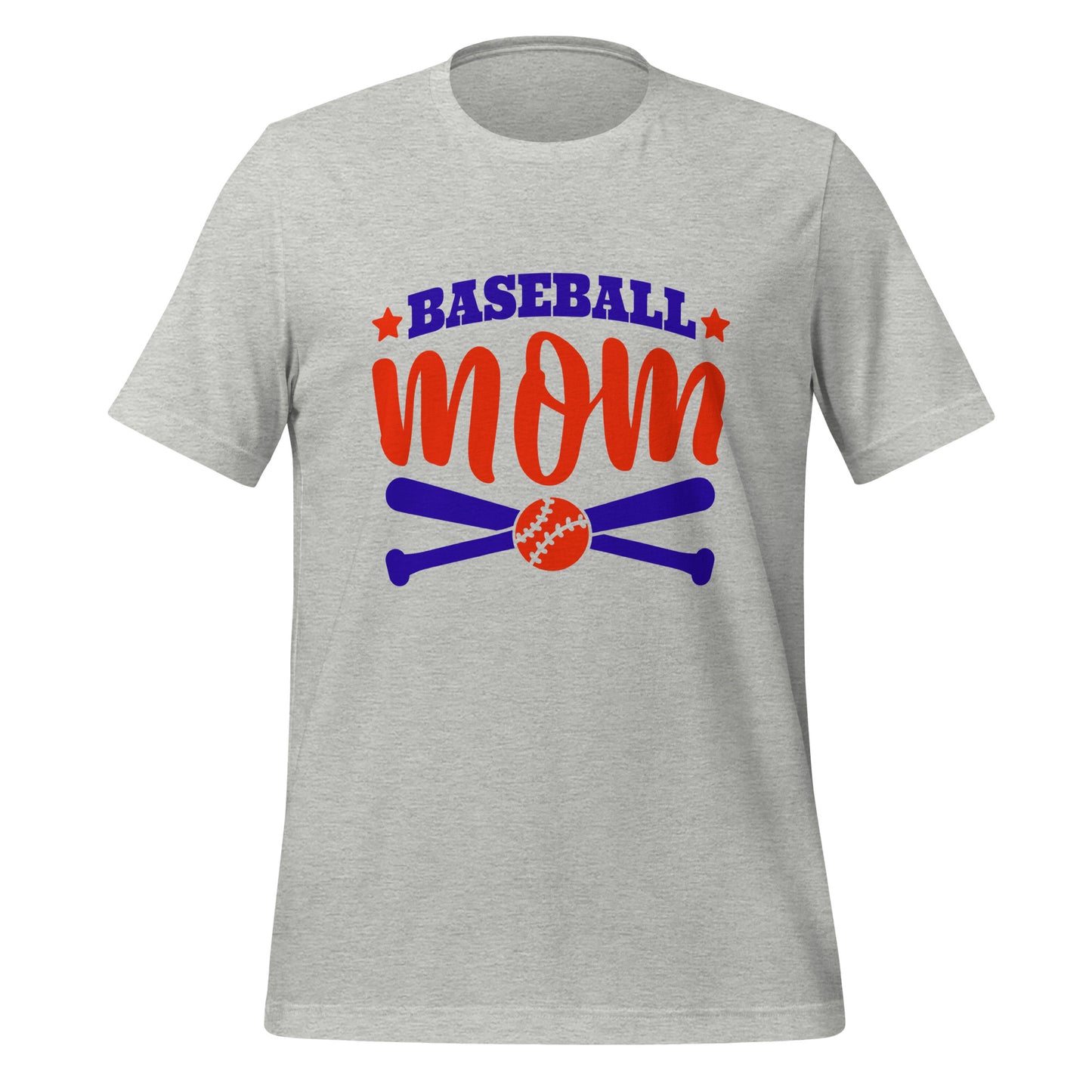 Baseball Mama Unisex t-shirt (Red and Royal)