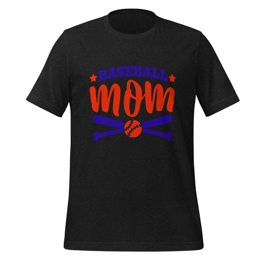 Baseball Mama Unisex t-shirt (Red and Royal)