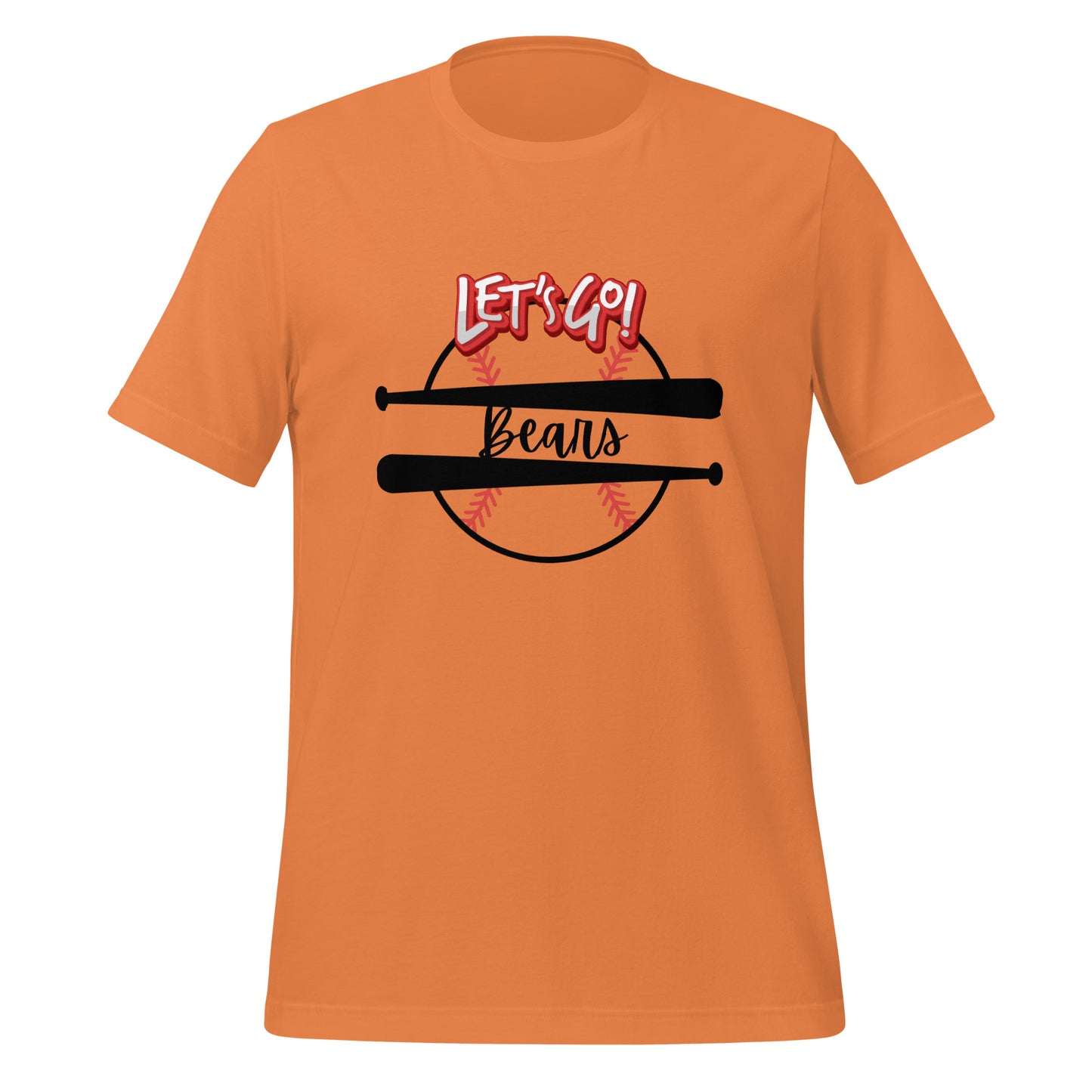 Bears Unisex t-shirt (Let's Go Baseball)