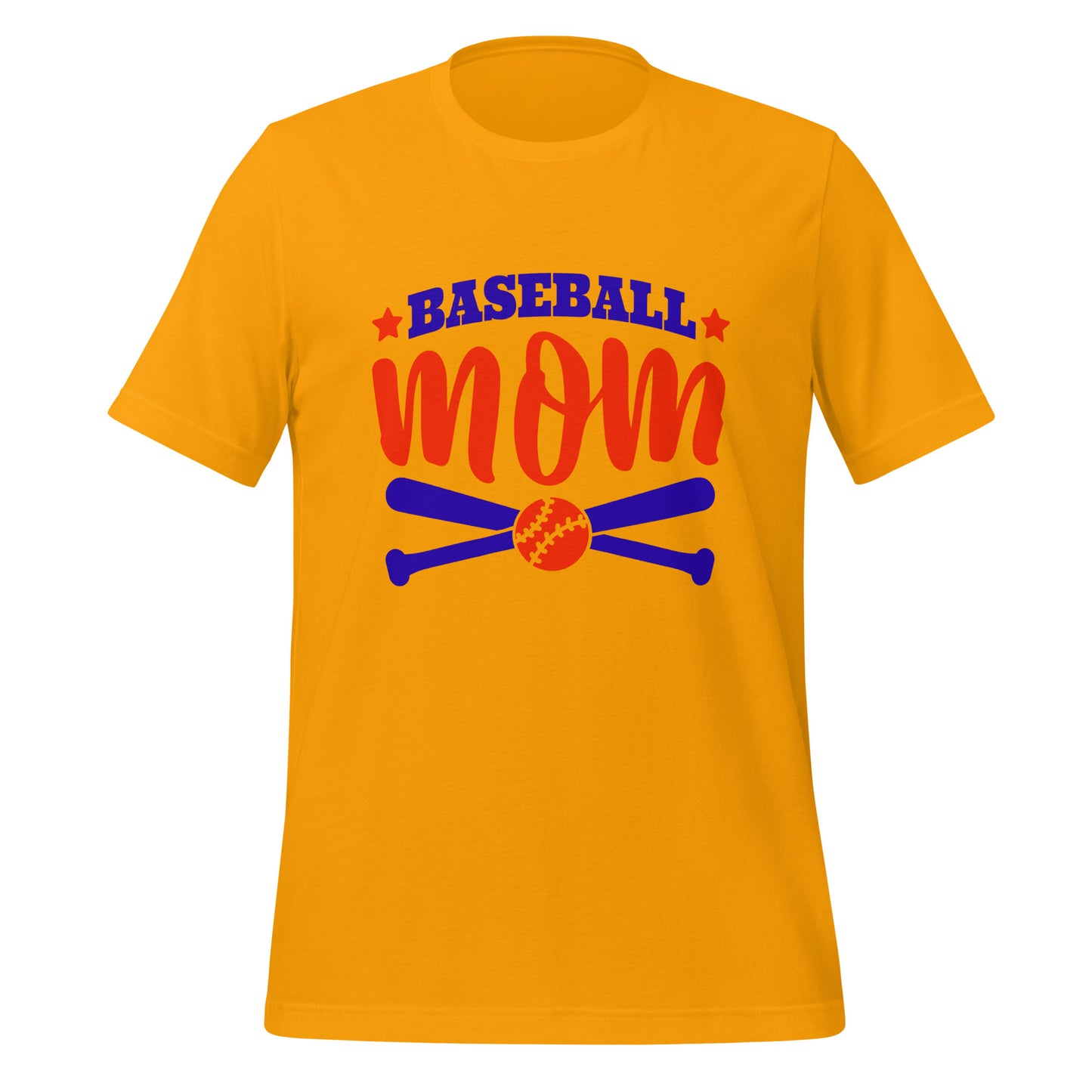 Baseball Mama Unisex t-shirt (Red and Royal)