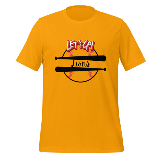 Lions Unisex t-shirt (Let's Go Baseball)