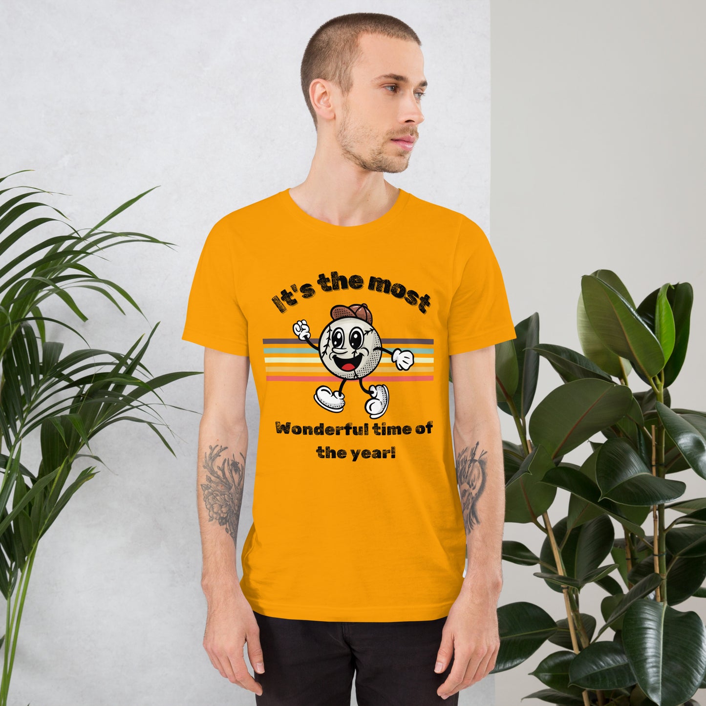 Baseball Unisex t-shirt (Wonderful time of year)