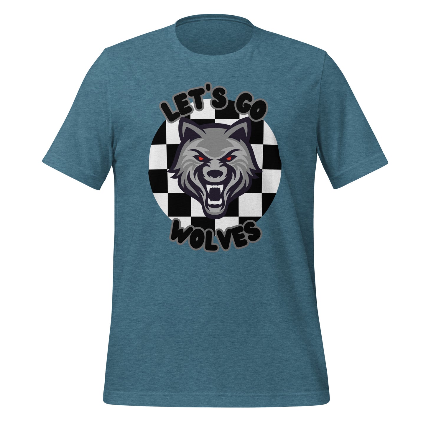 Wolves Unisex t-shirt (checkered)