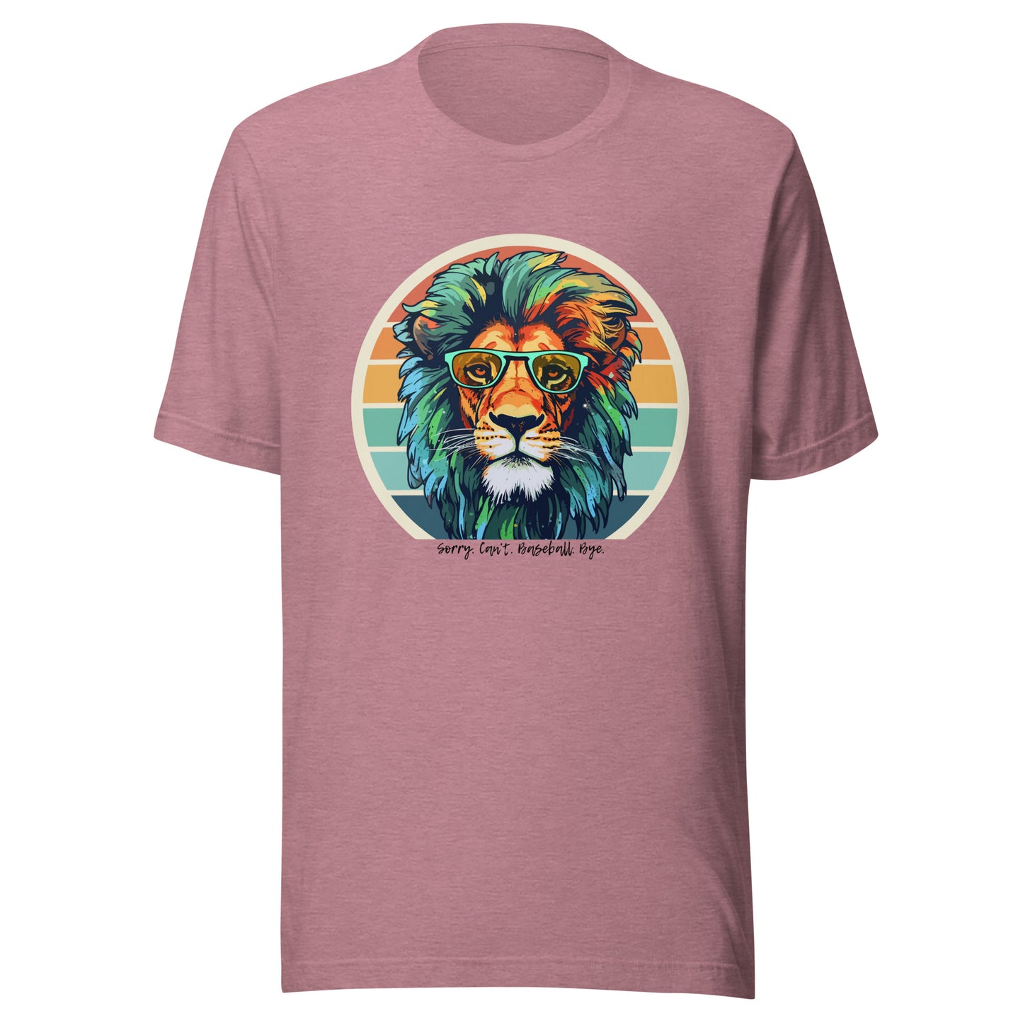 Lions Unisex t-shirt (Sorry Can't Baseball Bye)