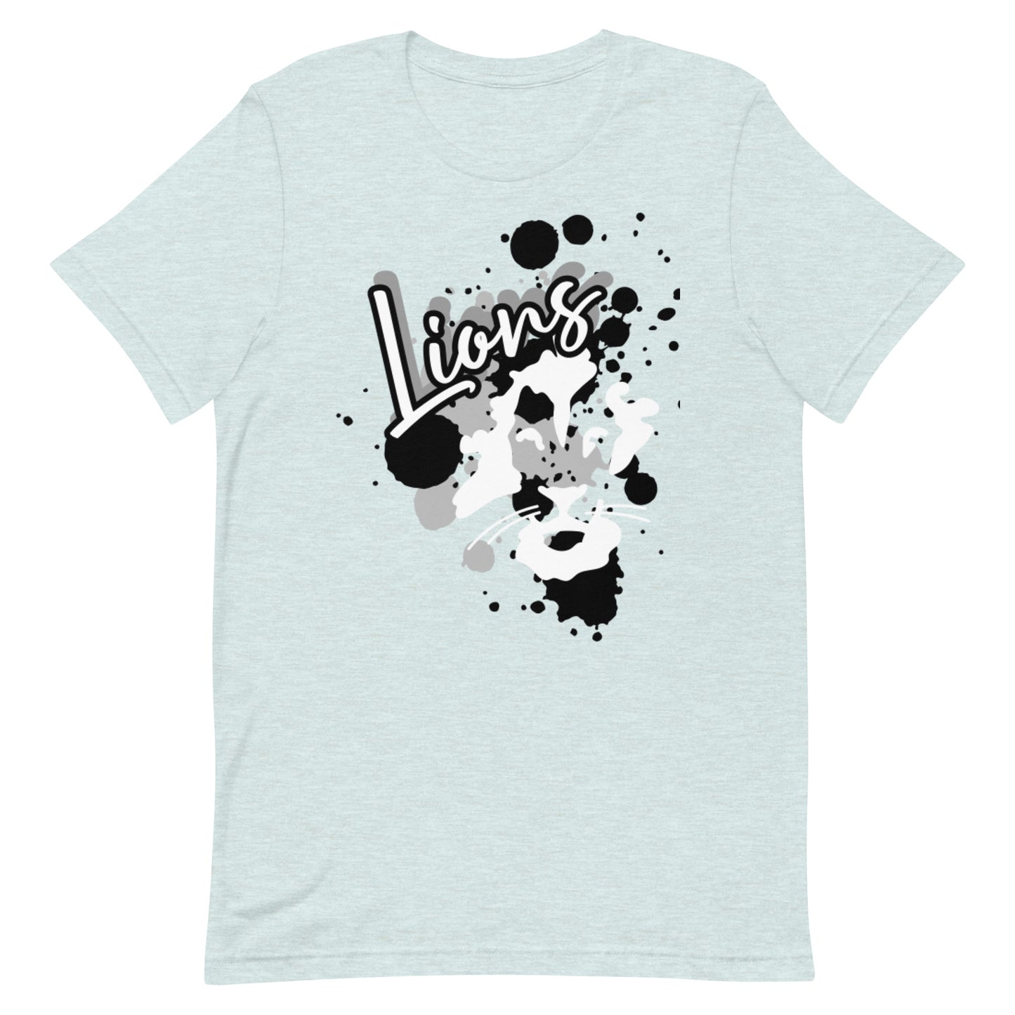 Lions Unisex t-shirt (Greyscale Splatter)