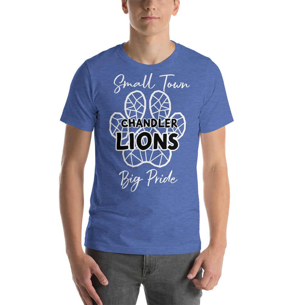 Lions Unisex t-shirt (Stained Glass Little Town)