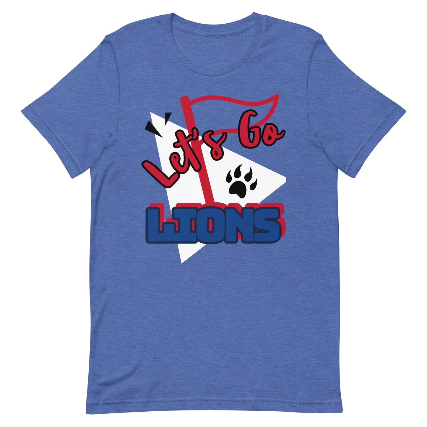 Lions Unisex T-shirt (Flag Lets Go)