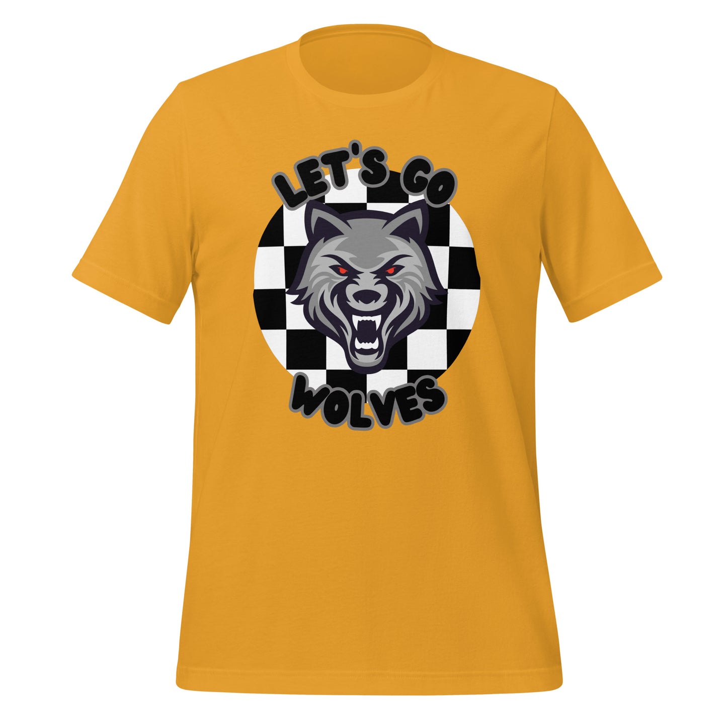 Wolves Unisex t-shirt (checkered)