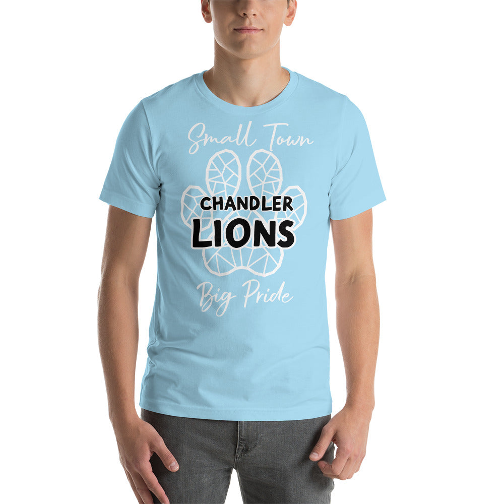 Lions Unisex t-shirt (Stained Glass Little Town)