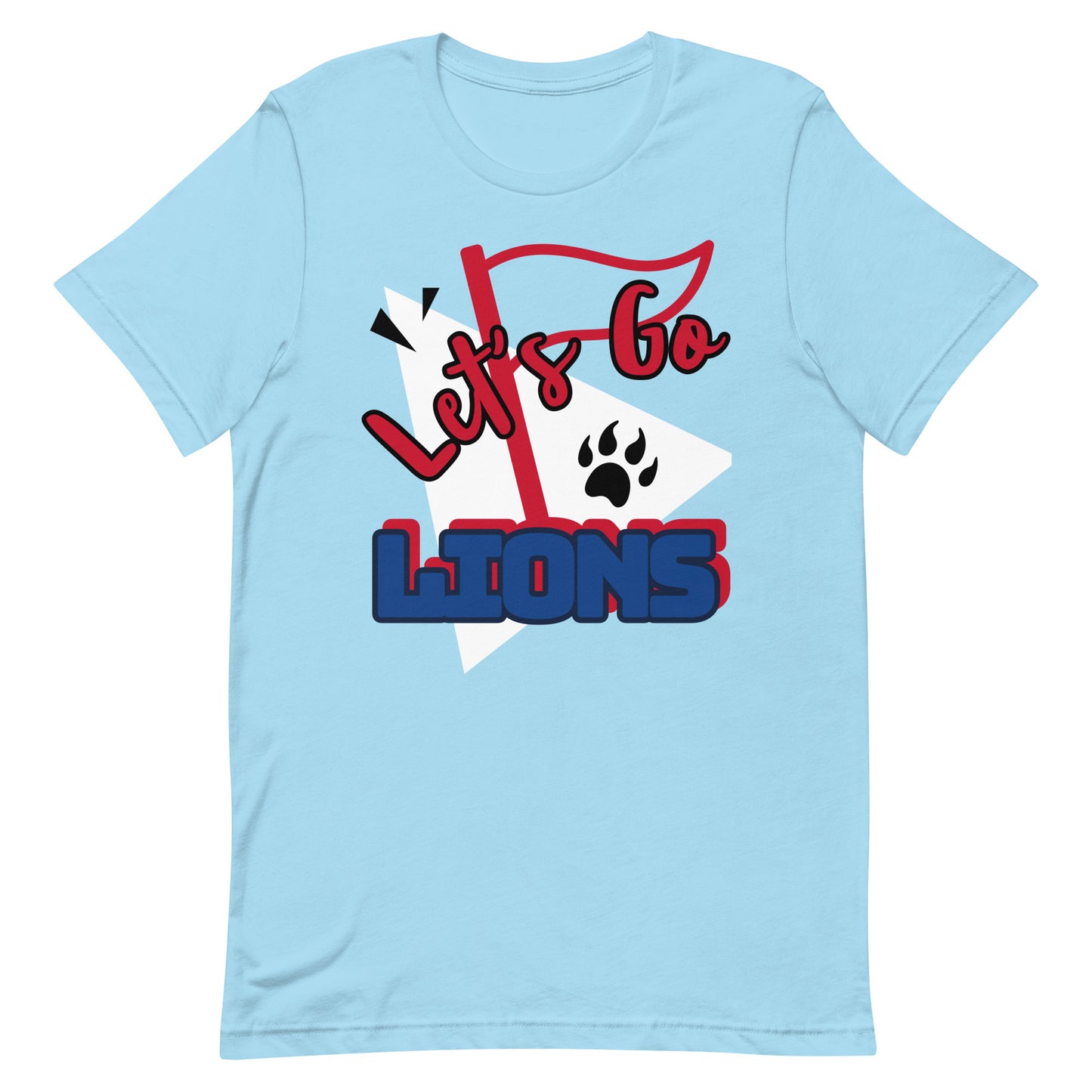 Lions Unisex T-shirt (Flag Lets Go)