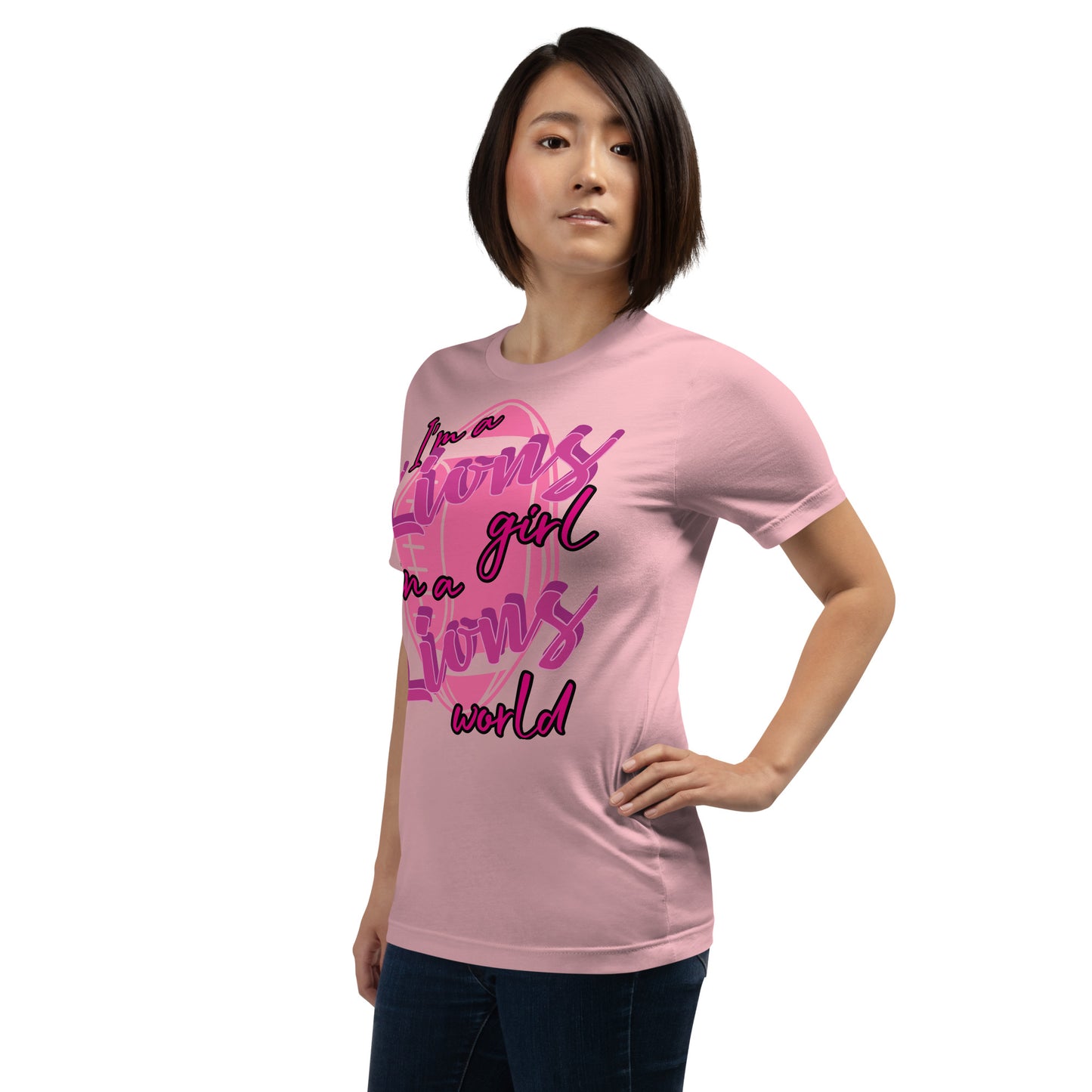 Lions Unisex T-shirt (Lions Girl Pink)