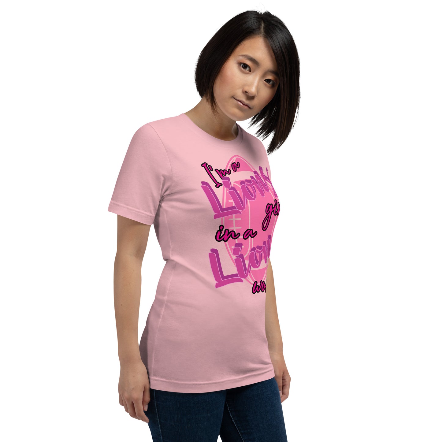 Lions Unisex T-shirt (Lions Girl Pink)