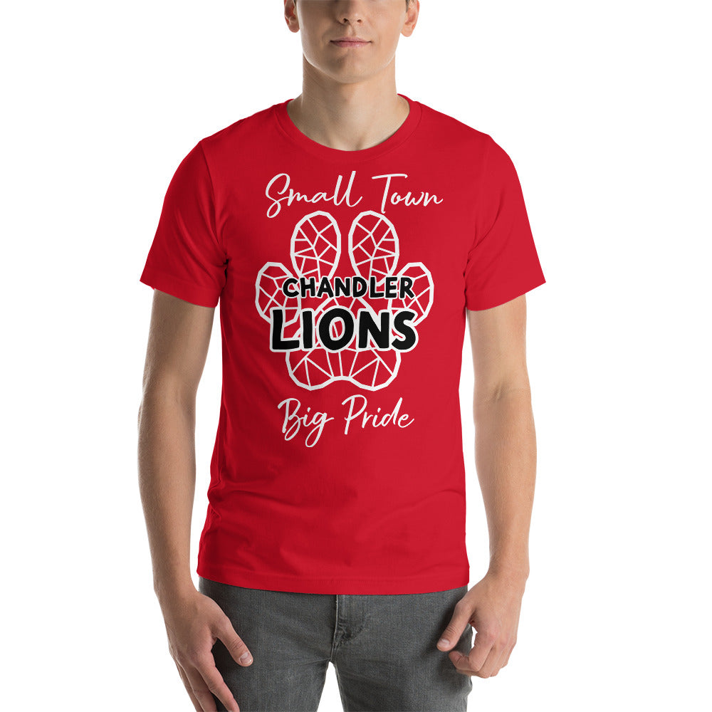 Lions Unisex t-shirt (Stained Glass Little Town)