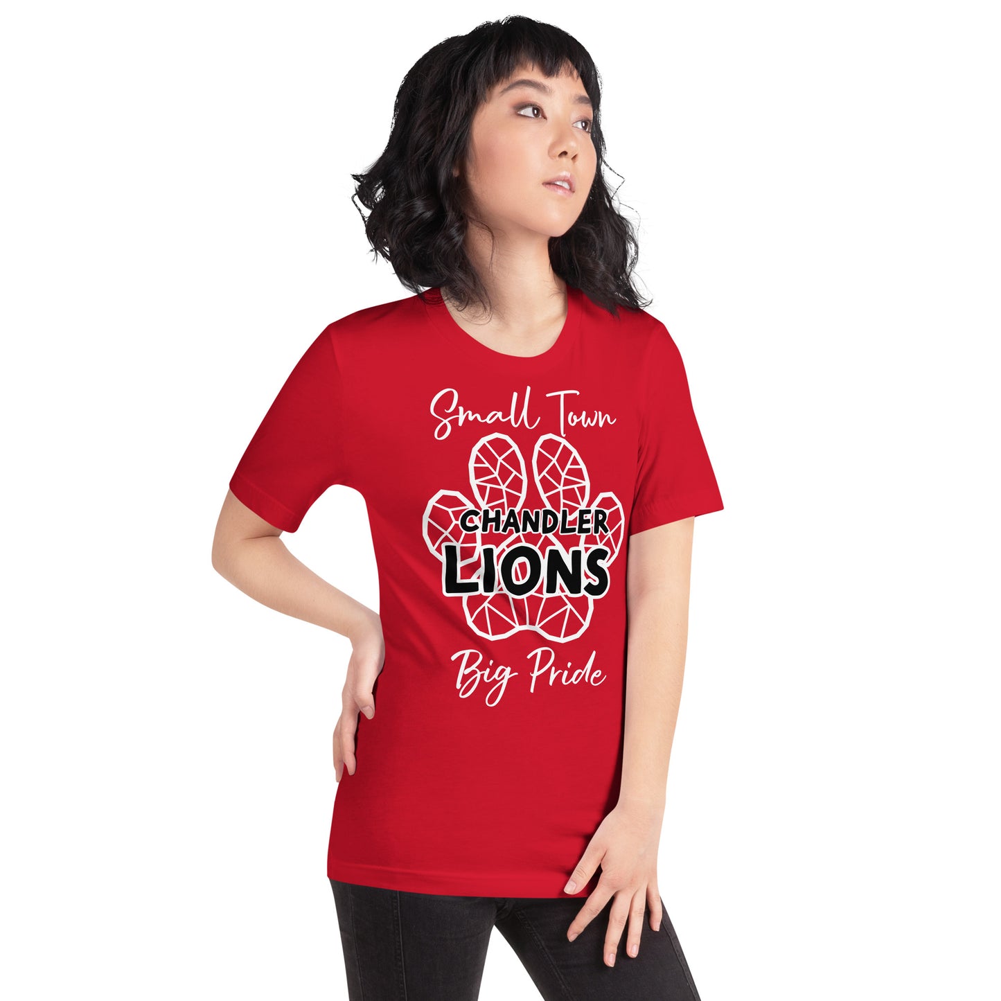 Lions Unisex t-shirt (Stained Glass Little Town)