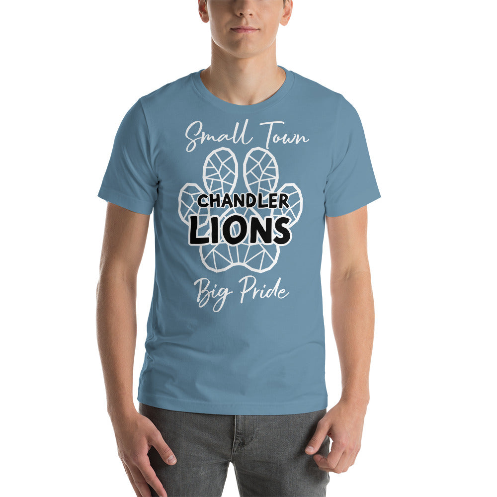 Lions Unisex t-shirt (Stained Glass Little Town)