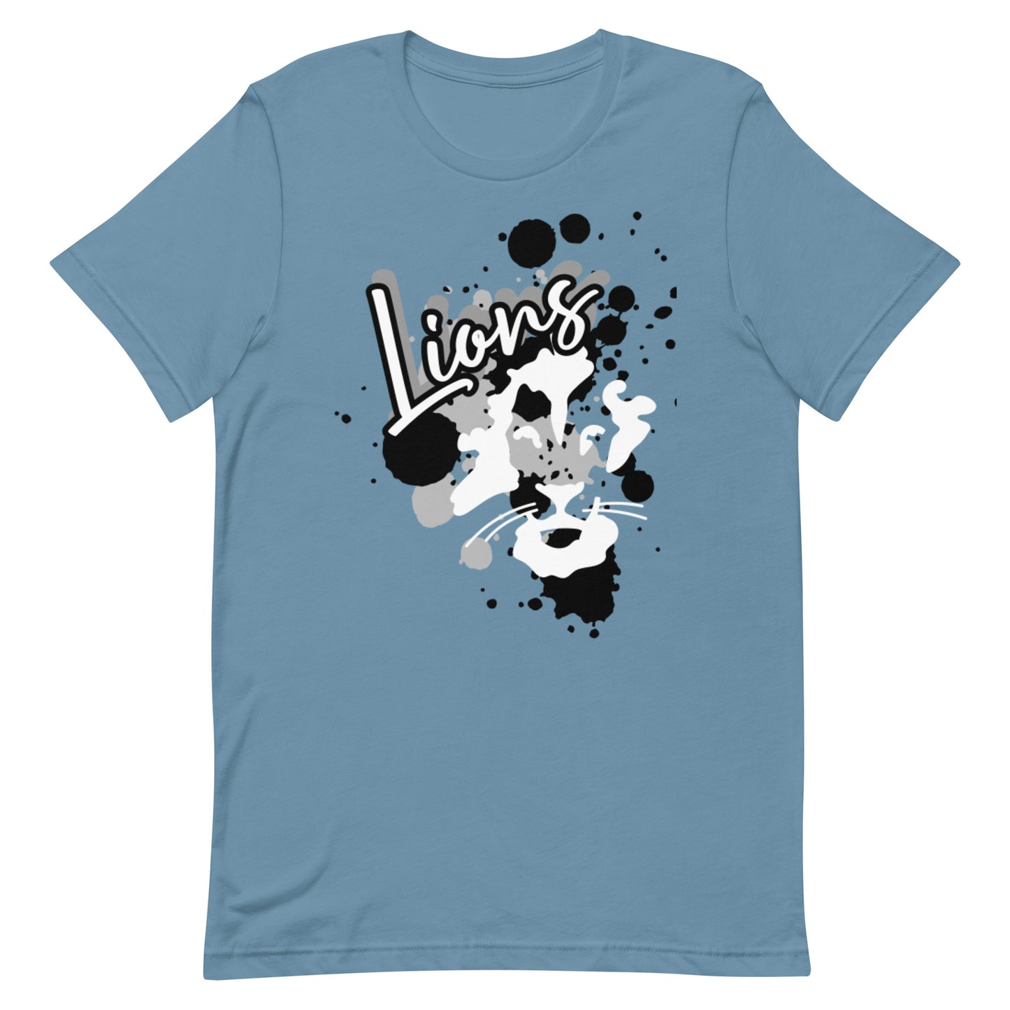 Lions Unisex t-shirt (Greyscale Splatter)