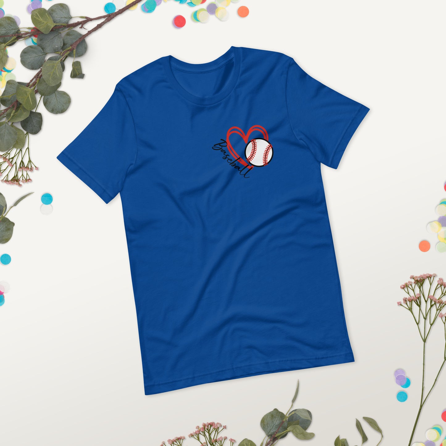 Baseball Love Unisex t-shirt (Heart)