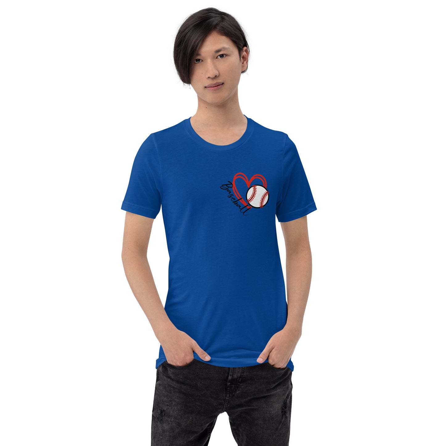 Baseball Love Unisex t-shirt (Heart)