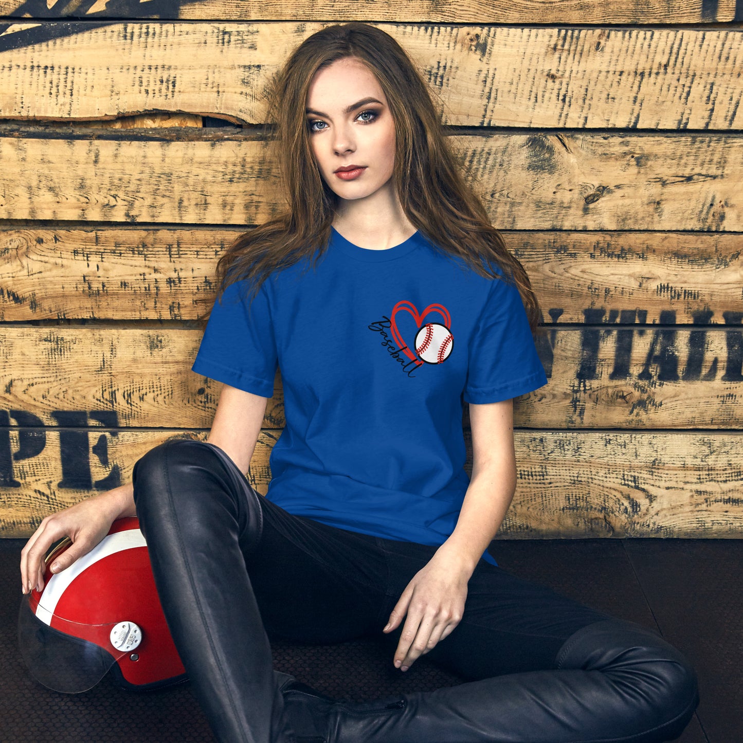 Baseball Love Unisex t-shirt (Heart)