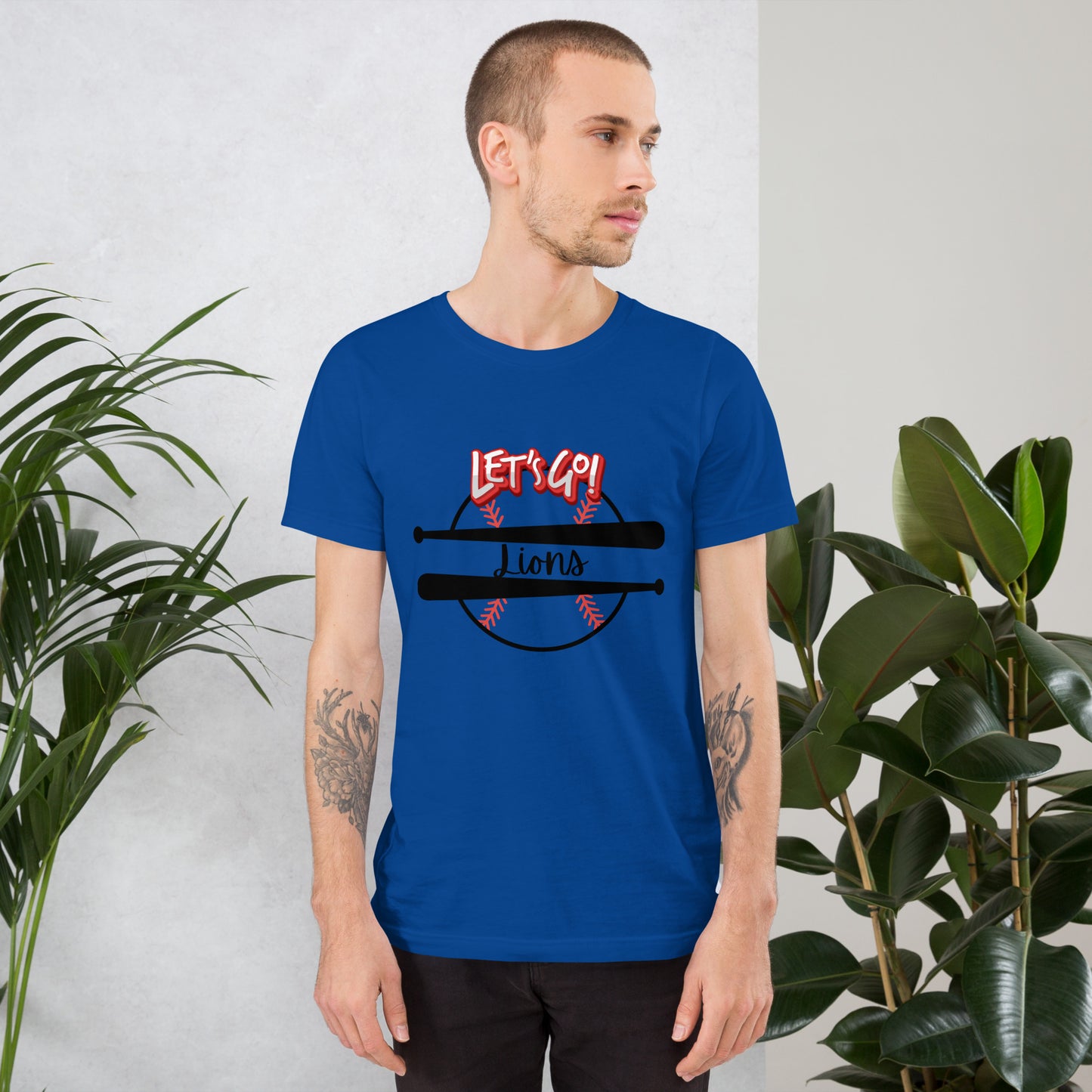 Lions Unisex t-shirt (Let's Go Baseball)