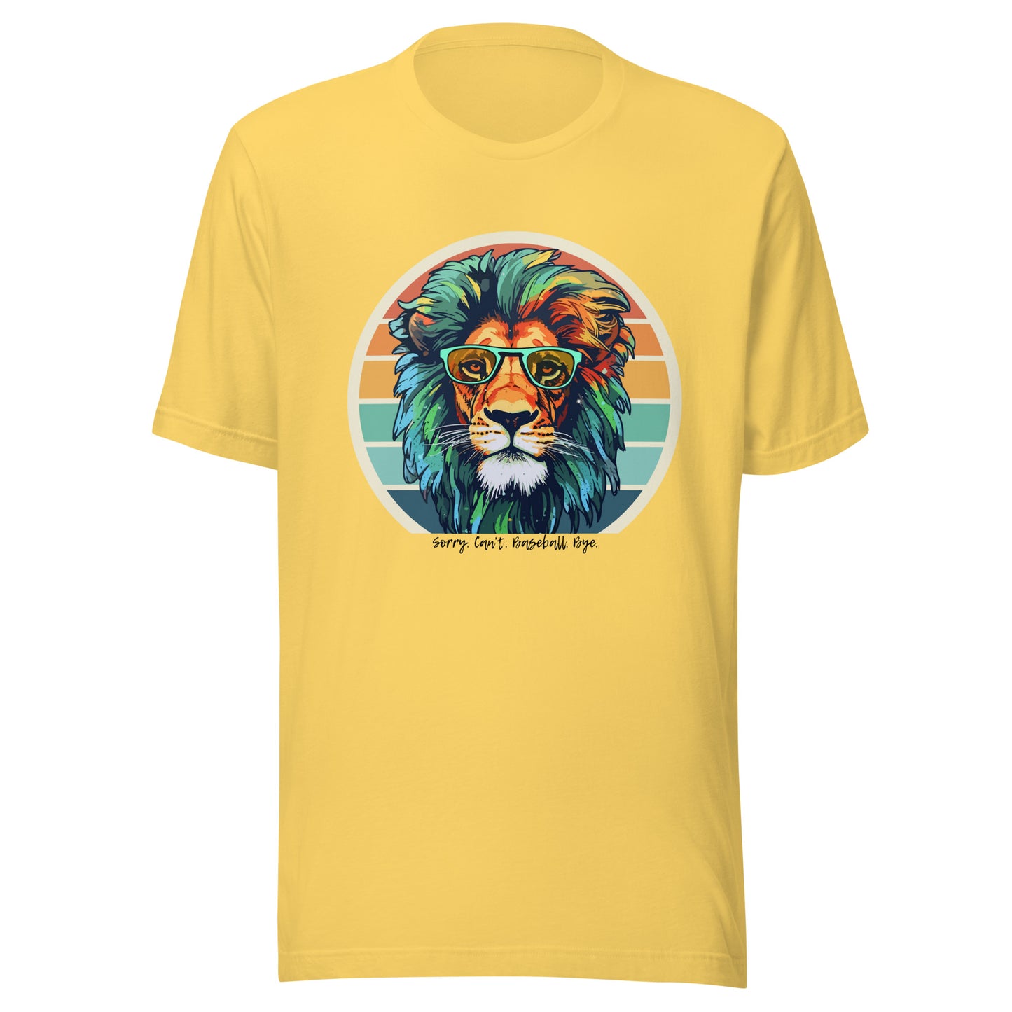 Lions Unisex t-shirt (Sorry Can't Baseball Bye)