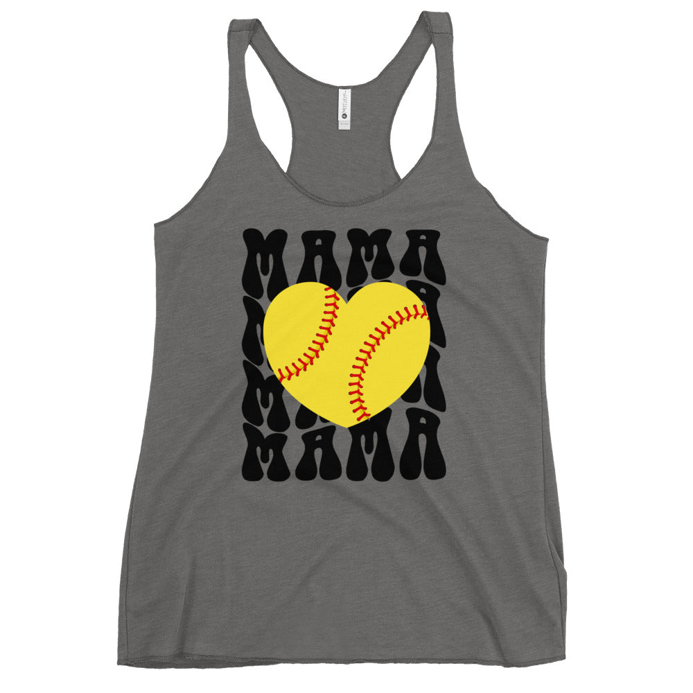 Softball Mama Women's Racerback Tank