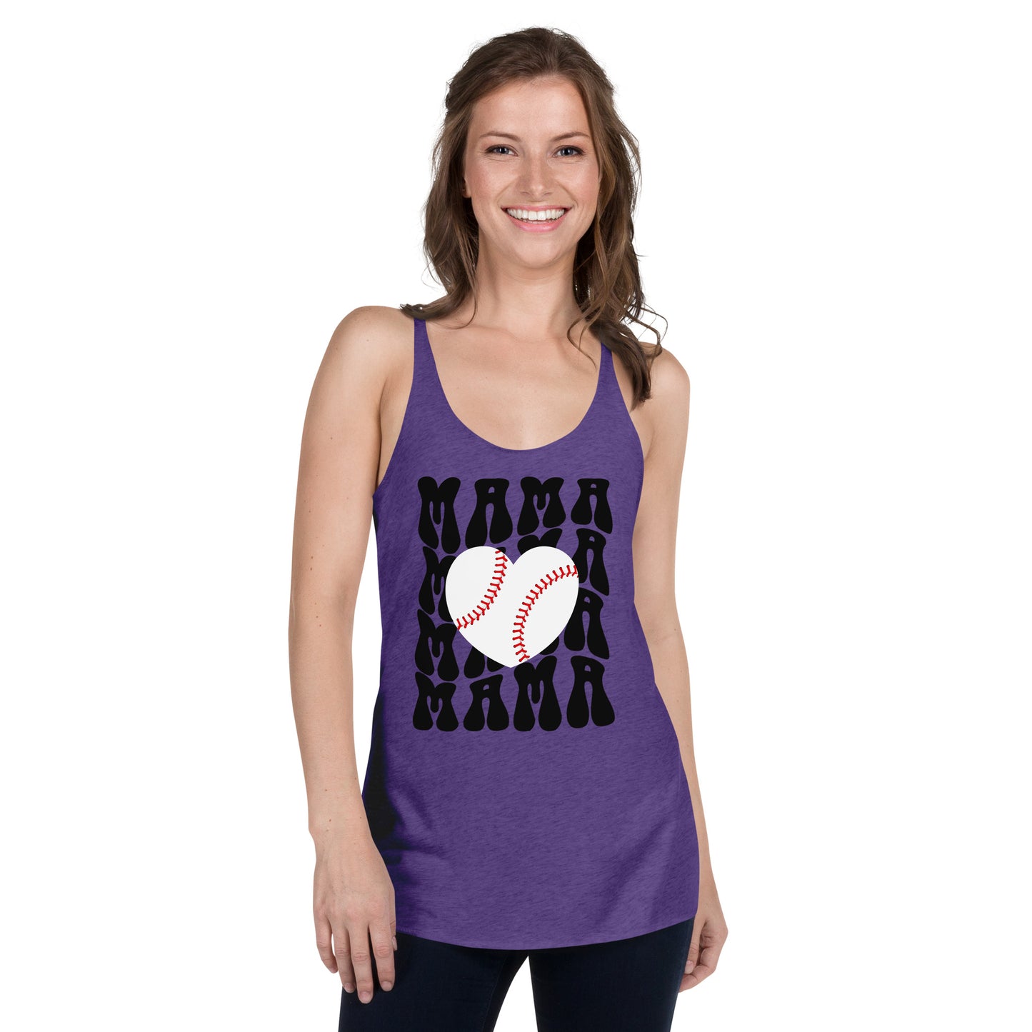 Baseball Mama Women's Racerback Tank