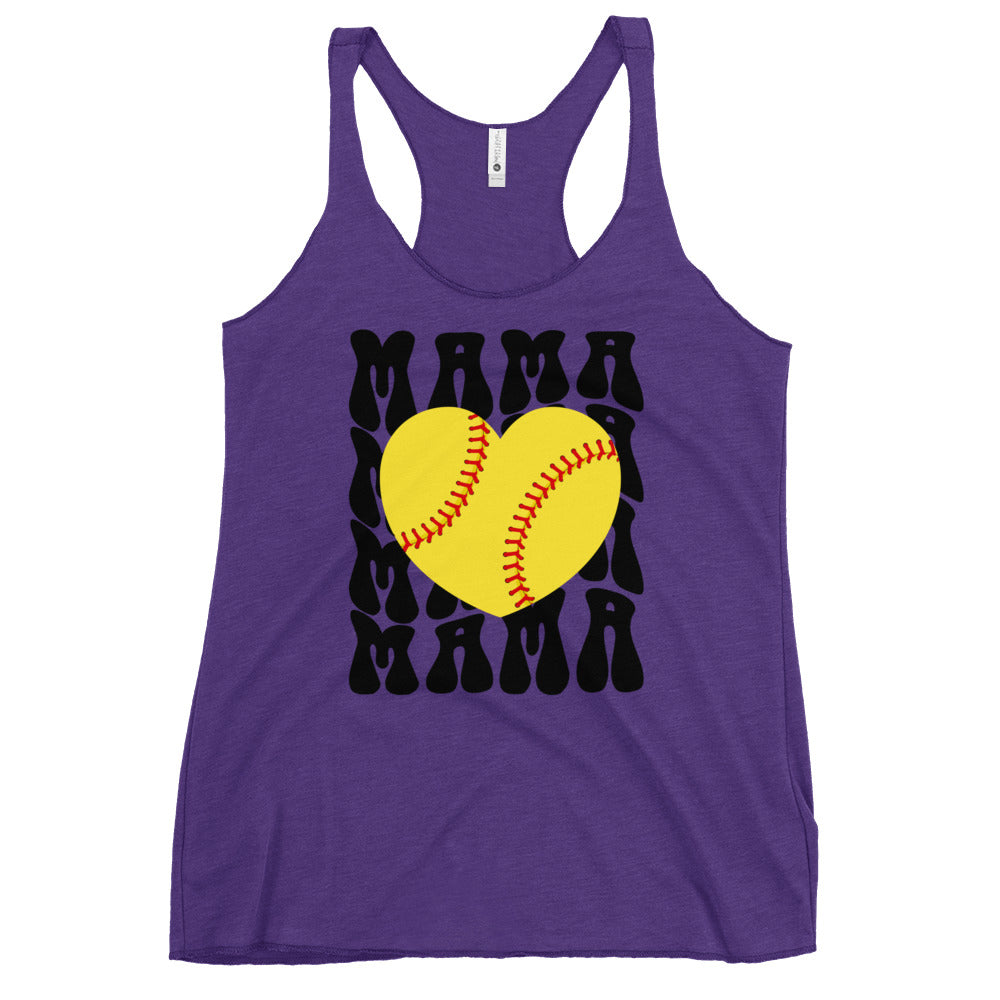 Softball Mama Women's Racerback Tank