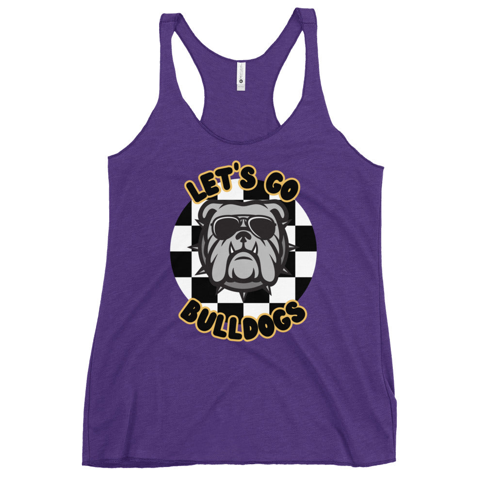 Bulldogs Women's Racerback Tank (checkered)