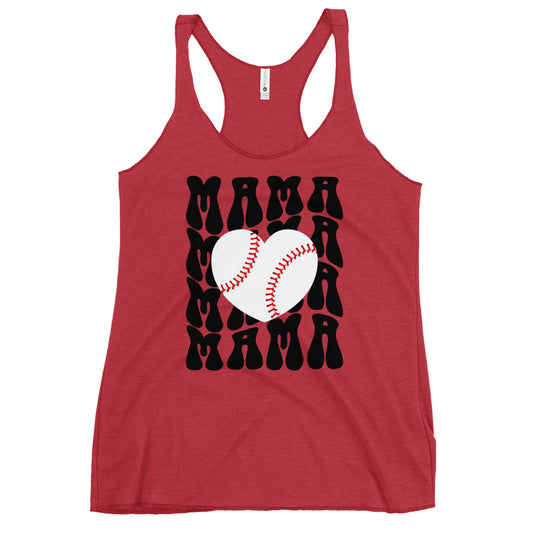 Baseball Mama Women's Racerback Tank