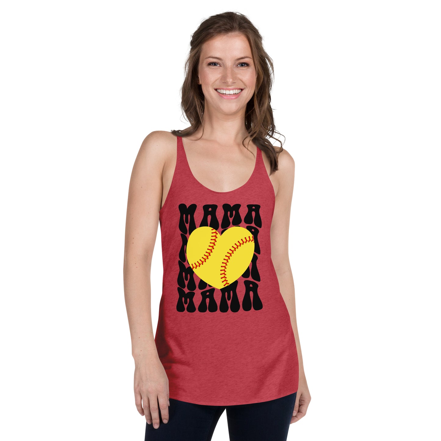 Softball Mama Women's Racerback Tank