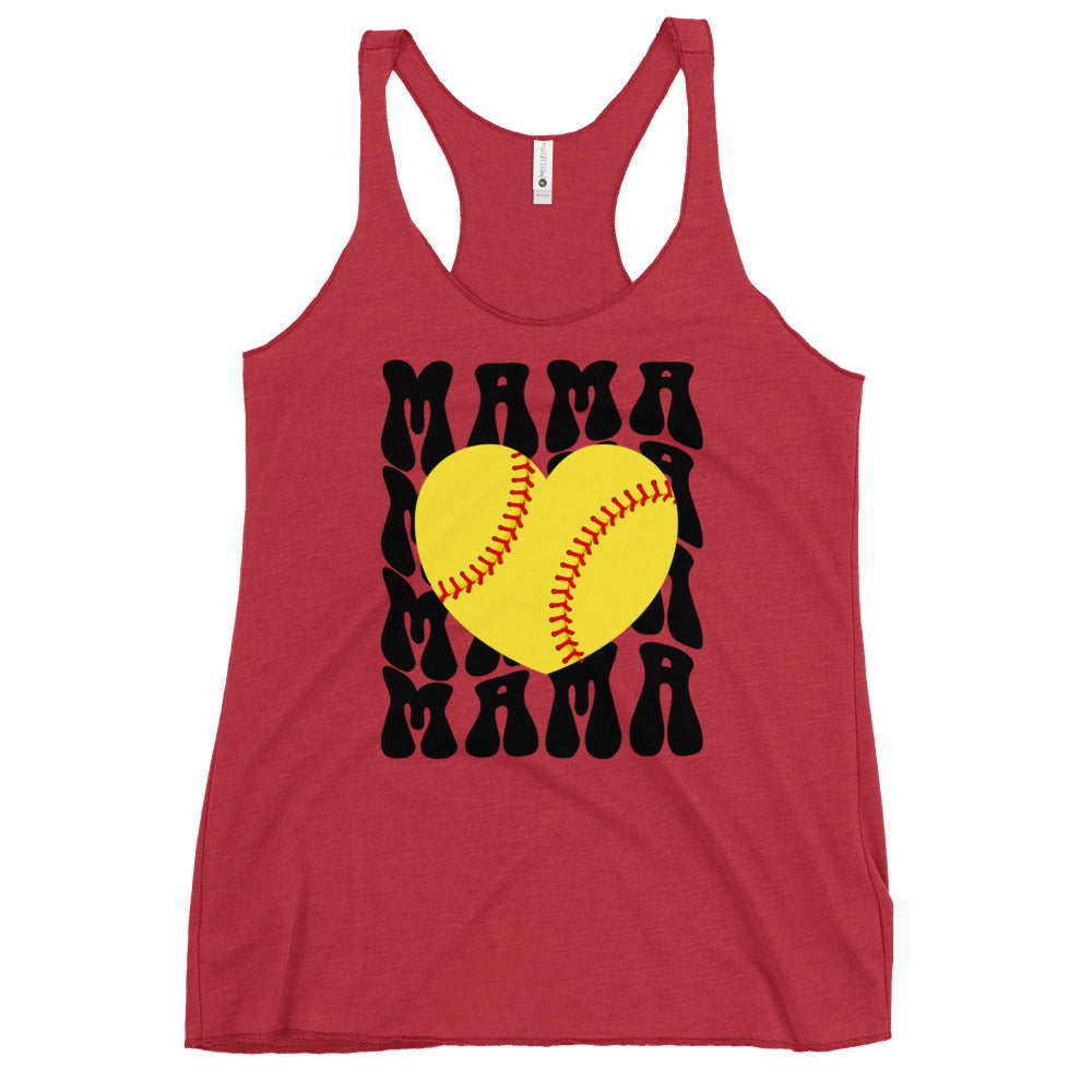 Softball Mama Women's Racerback Tank