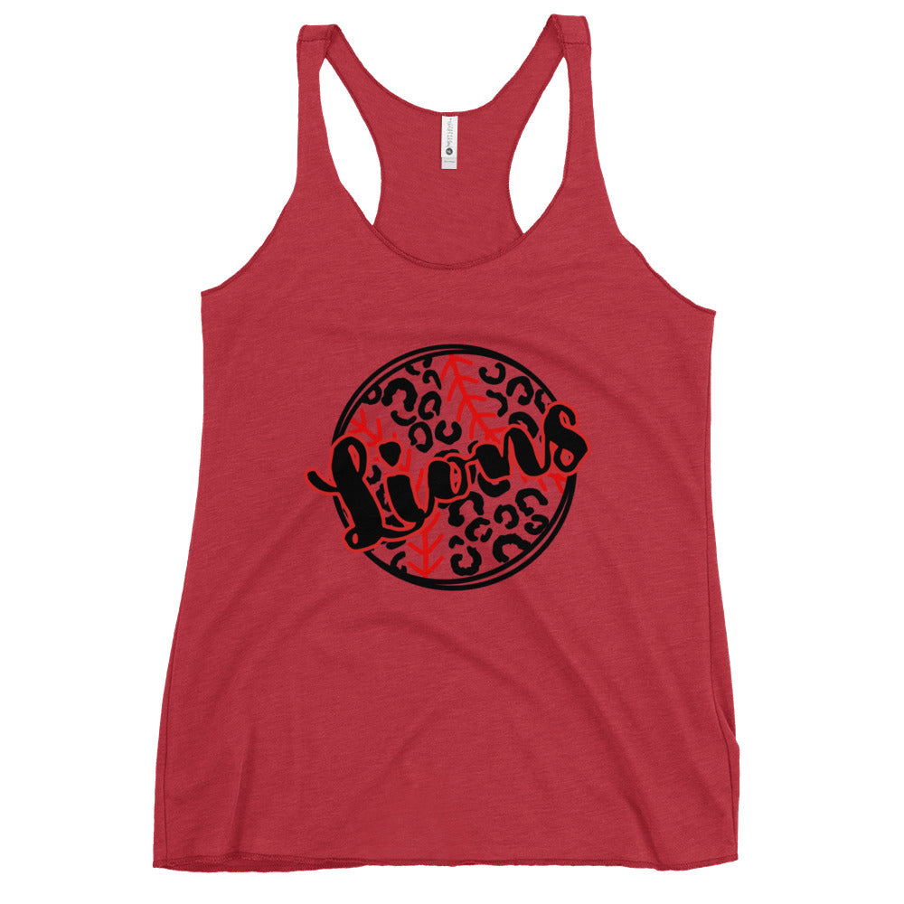 Lions Women's Racerback Tank Baseball Softball