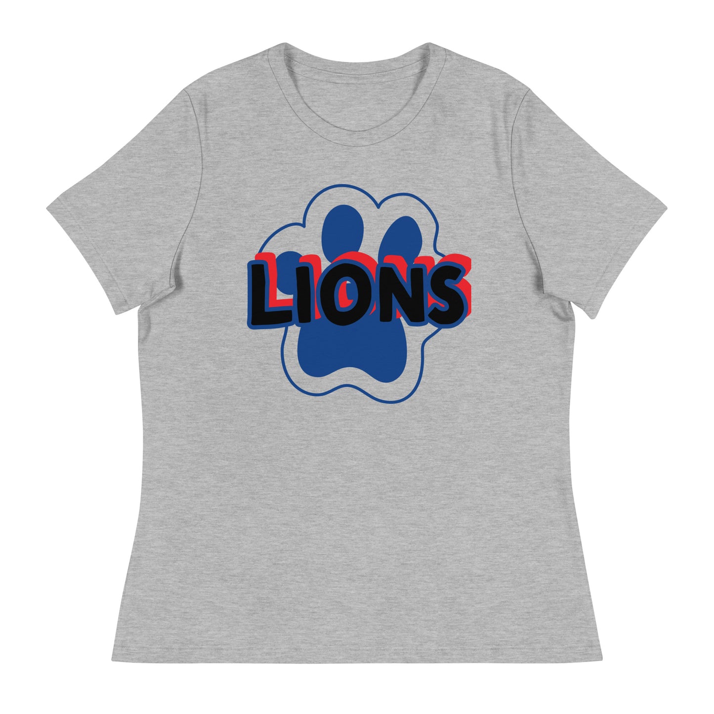 Lions Women's Relaxed T-Shirt (Paw)