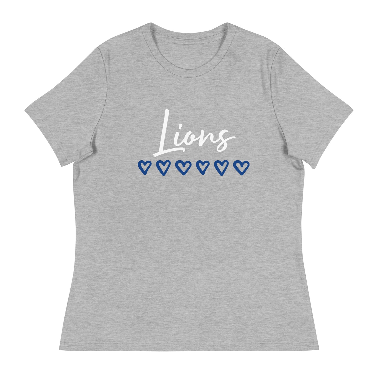 Lions Women's Relaxed T-Shirt (Hearts)