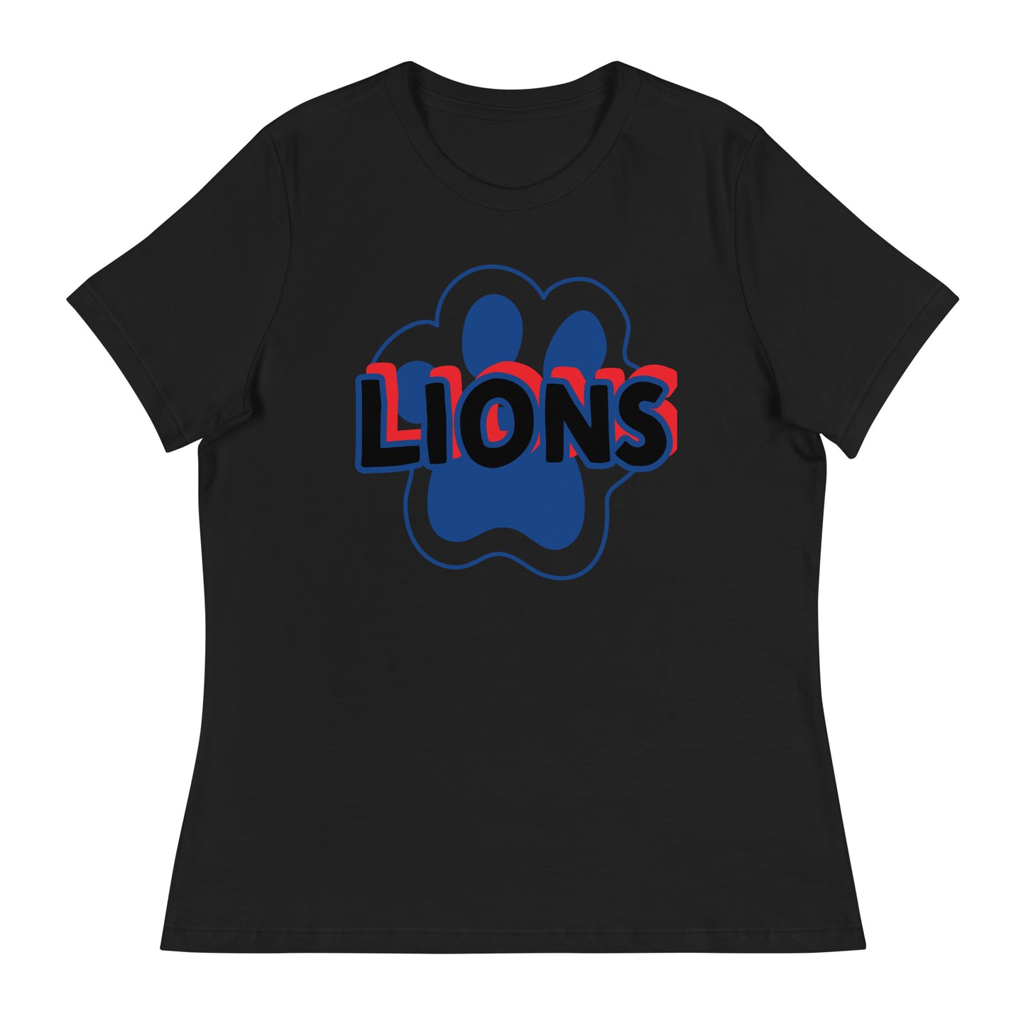 Lions Women's Relaxed T-Shirt (Paw)