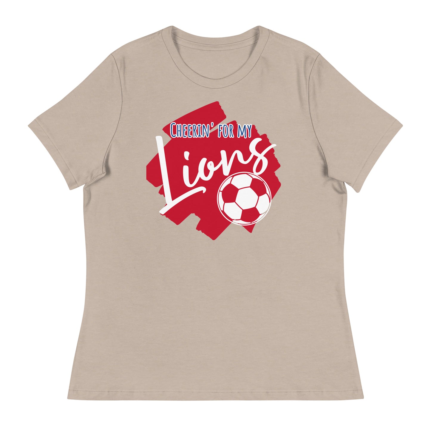 Lions Women's Relaxed T-Shirts (Cheerin Soccer)