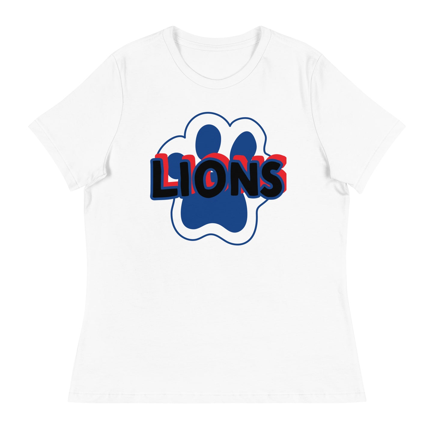 Lions Women's Relaxed T-Shirt (Paw)