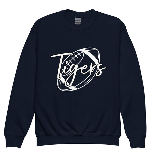 Tigers Football Youth Crewneck Sweatshirt